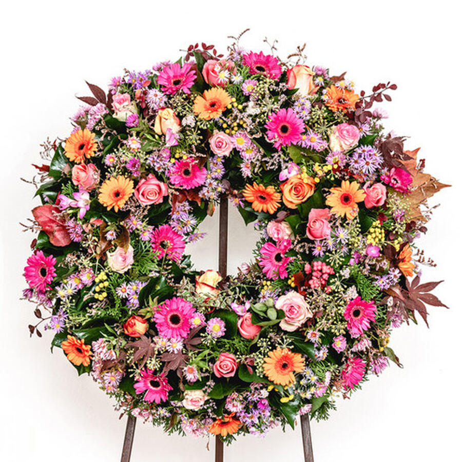 Couronne de fleurs Chaude